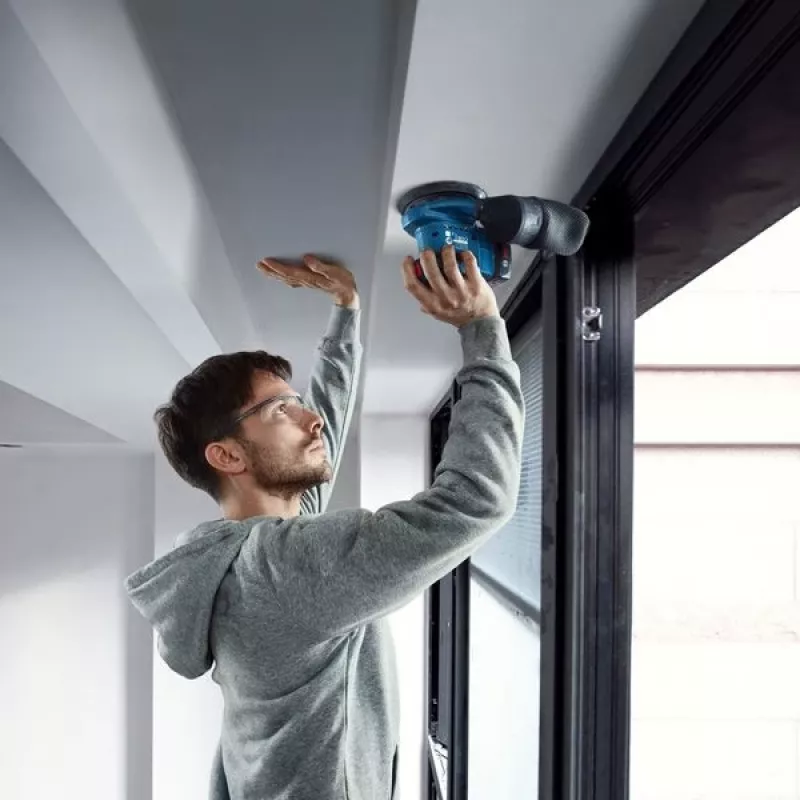 Lixadora excêntrica Bosch GEX 185-LI Professional 10000 OPM azul