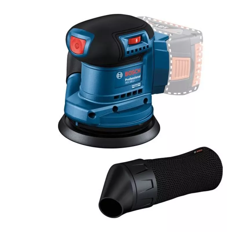 Lixadora excêntrica Bosch GEX 185-LI Professional 10000 OPM azul