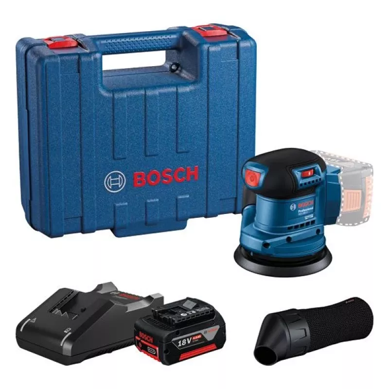 Lixadora excêntrica Bosch GEX 185-LI Professional 10000 OPM azul