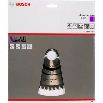 Lâminas de serra circular Bosch Multi-Material, alumínio, 21 cm, Bosch, 235 g, 1 unid.