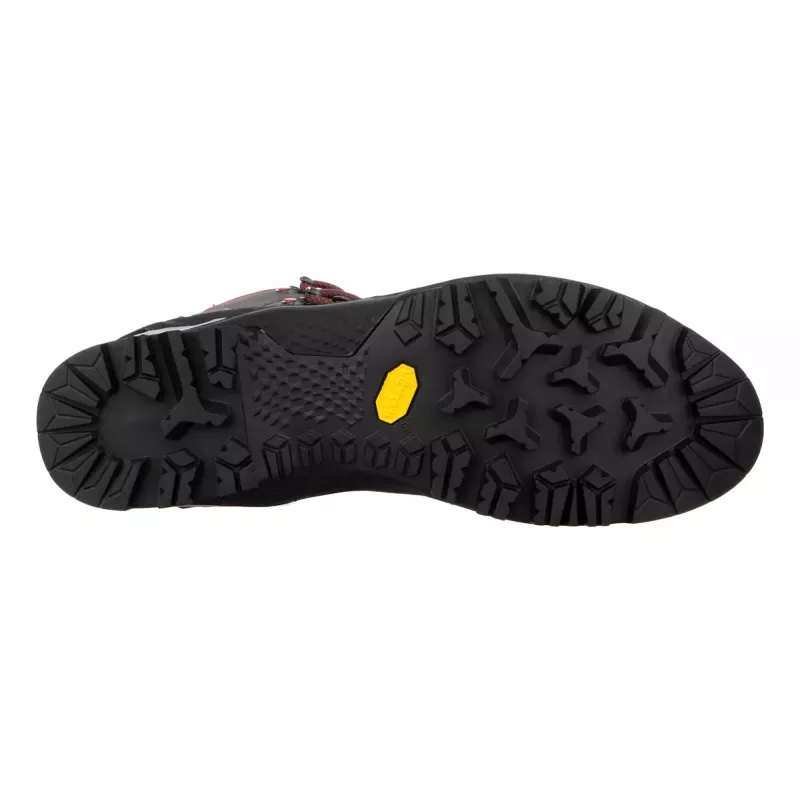 Salewa MTN Trainer Mid GTX homem adulto Charcoal cinzento vermelho couro camurça Vibram