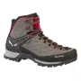 Salewa MTN Trainer Mid GTX homem adulto Charcoal cinzento vermelho couro camurça Vibram