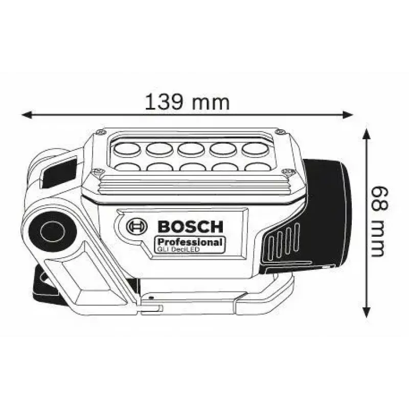 Bosch GLI DeciLED Professional azul, cinzento LED