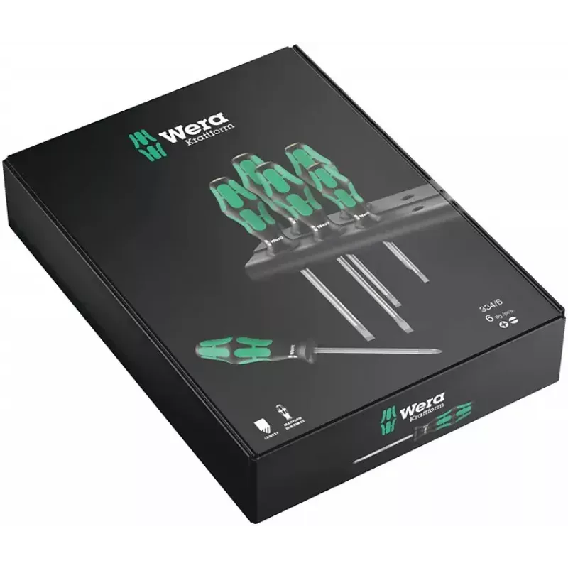 Conjunto de ferramentas Wera 334/6 Kraftform