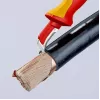 X-ato Knipex 98 55 SB vermelho amarelo lâmina fixa