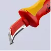 X-ato Knipex 98 55 SB vermelho amarelo lâmina fixa