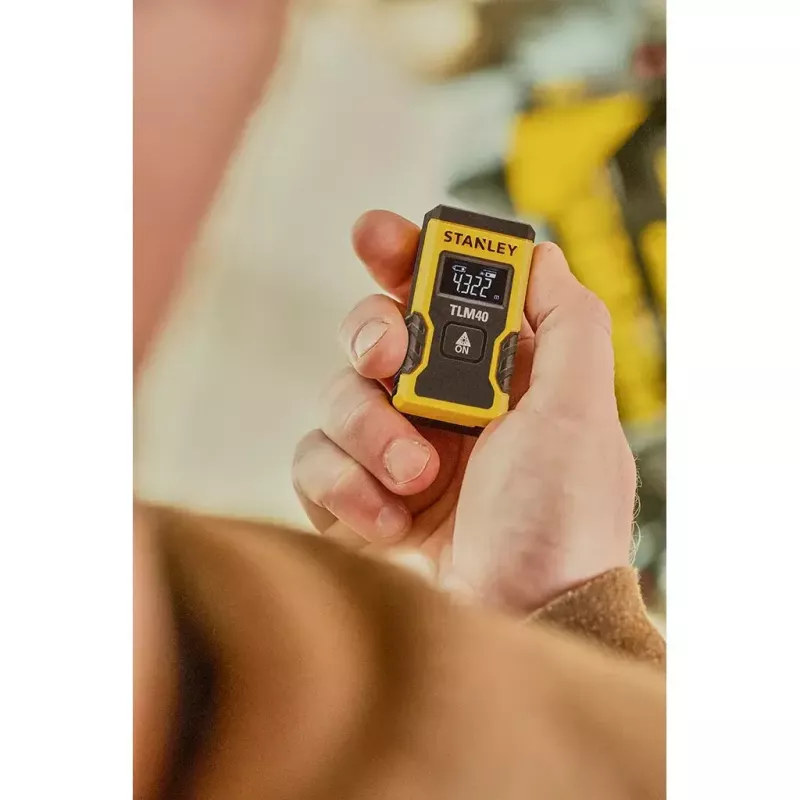 Medidor de distâncias Stanley STHT77666-0 preto amarelo 0,165-12m LCD