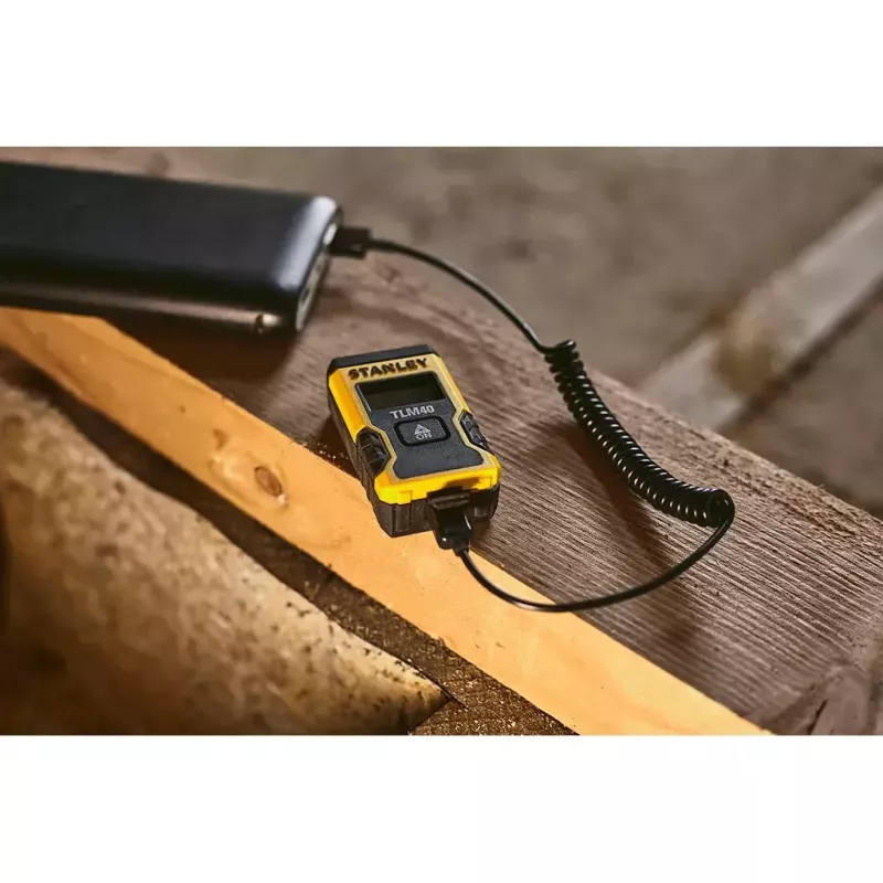 Medidor de distâncias Stanley STHT77666-0 preto amarelo 0,165-12m LCD