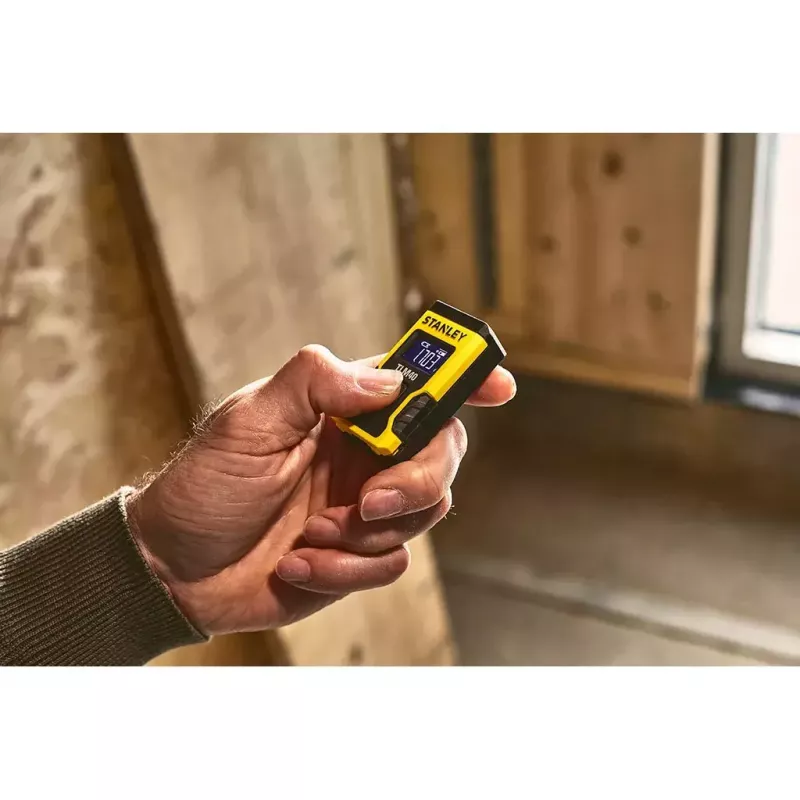 Medidor de distâncias Stanley STHT77666-0 preto amarelo 0,165-12m LCD