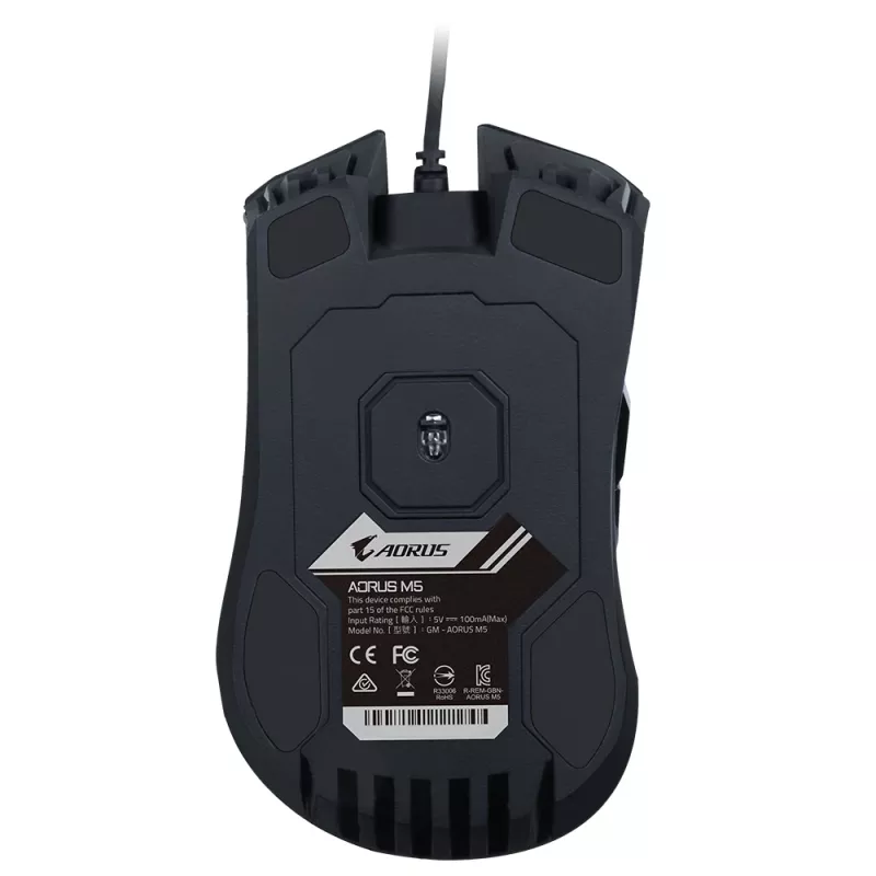 Rato GIGABYTE AORUS M5 Gaming para destro USB Type-A Ótico 16000 DPI