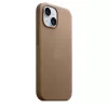 Capa Apple FineWoven com MagSafe iPhone 15 Taupe