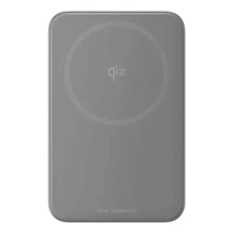 Power bank EcoFlow Rapid 5000 (iões de lítio 5000 mAh, carregamento rápido PD, 30 W total, sem fios, USB-C, prateado)