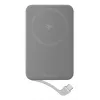 Power bank EcoFlow Rapid 5000 (iões de lítio 5000 mAh, carregamento rápido PD, 30 W total, sem fios, USB-C, prateado)
