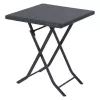 Conjunto de mobiliário de jardim Extralink L-0201P — 2 cadeiras e mesa preta