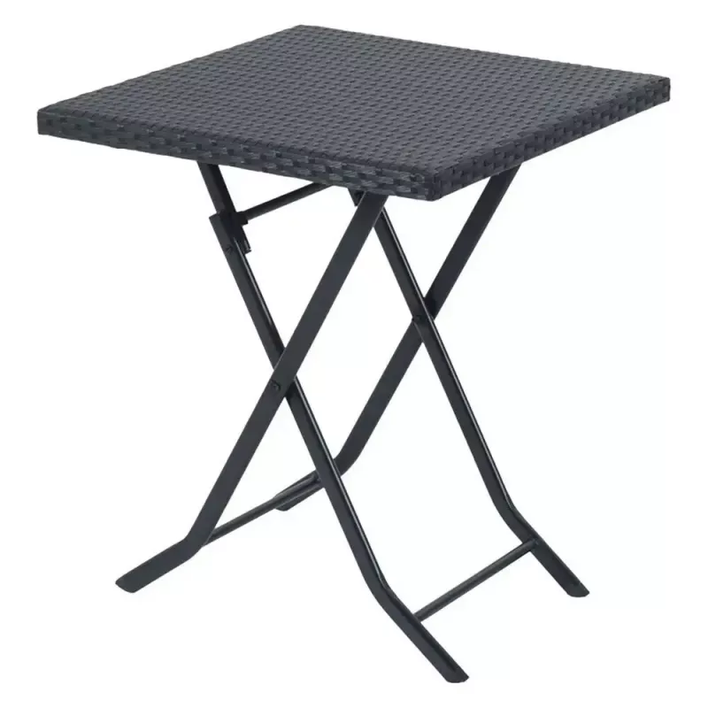 Conjunto de mobiliário de jardim Extralink L-0201P — 2 cadeiras e mesa preta