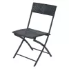 Conjunto de mobiliário de jardim Extralink L-0201P — 2 cadeiras e mesa preta
