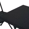 Conjunto de mobiliário de jardim Extralink L-0201P — 2 cadeiras e mesa preta