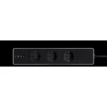 Régua de tomadas Eve Energy Strip preto branco 3 tomadas AC 120-230 V 1,9 m
