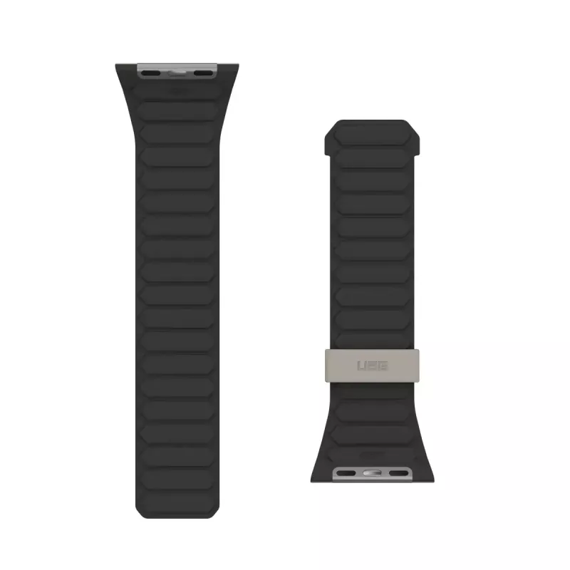 Urban Armor Gear Pathfinder bracelete de silicone para Apple Watch, preto/titânio