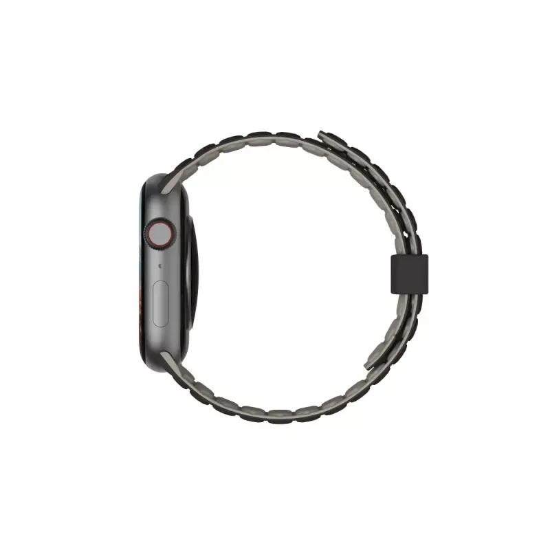 Urban Armor Gear Pathfinder bracelete de silicone para Apple Watch, preto/titânio