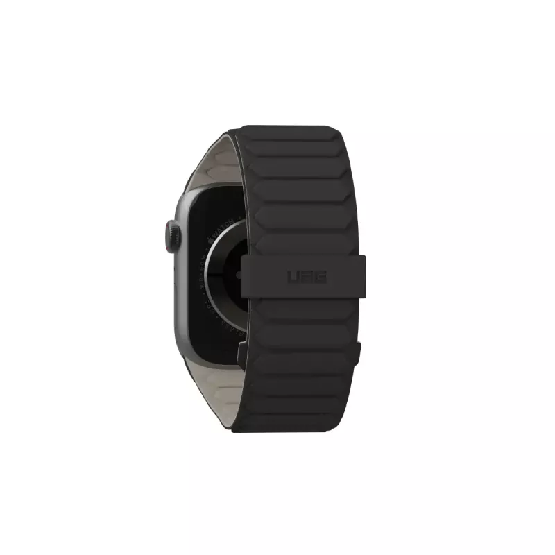 Urban Armor Gear Pathfinder bracelete de silicone para Apple Watch, preto/titânio