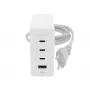mophie adaptador de parede acessórios USB-C-PD-HUB-120W-GAN-branco-EU (3xUSBC + 1xUSBA)