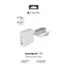 mophie adaptador de parede acessórios USB-C-PD-HUB-120W-GAN-branco-EU (3xUSBC + 1xUSBA)