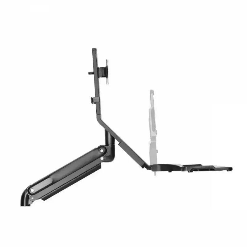 Suporte de parede duplo para monitor MACLEAN MC-633 mola a gás para monitores de 17