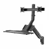 Suporte de parede duplo para monitor MACLEAN MC-633 mola a gás para monitores de 17