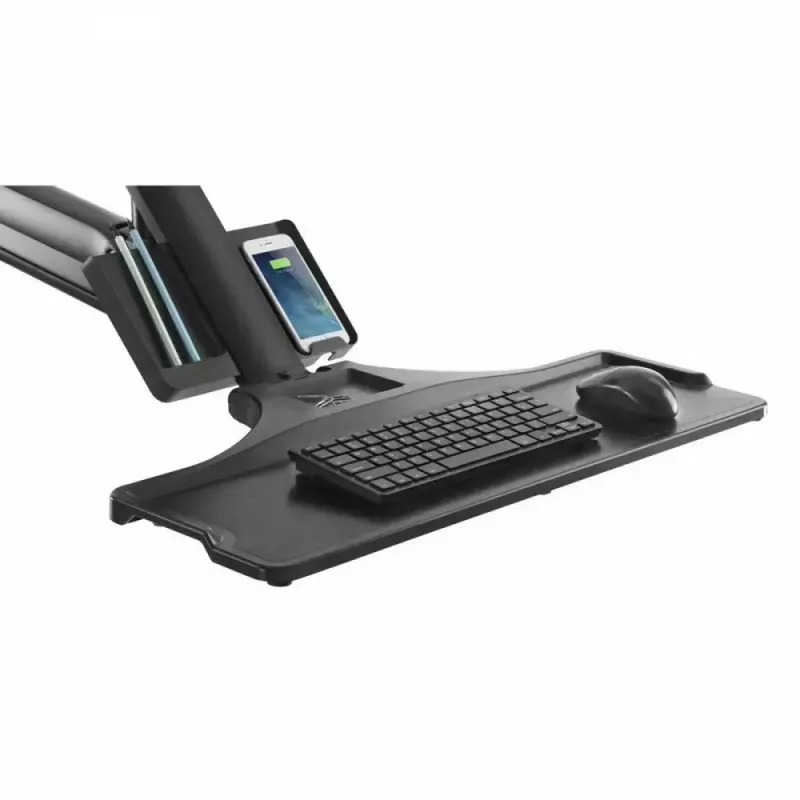 Suporte de parede duplo para monitor MACLEAN MC-633 mola a gás para monitores de 17