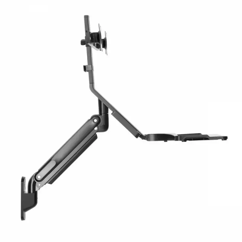 Suporte de parede duplo para monitor MACLEAN MC-633 mola a gás para monitores de 17