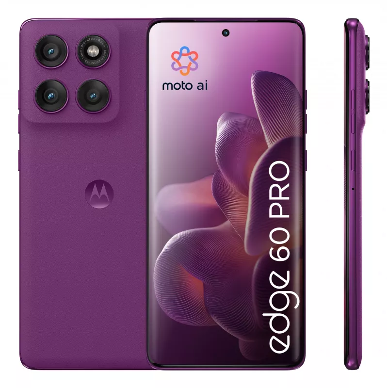 Motorola edge 60 pro 16,9 cm (6,67 polegadas) Dual SIM Android 15 5G USB Type-C 12 GB 512 GB 6000 mAh roxo