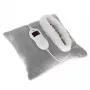 Manta elétrica Adler AD 7412 — cobertor de fleece para 1 pessoa, 80 W, 8 níveis de aquecimento, lavável, temporizador, cinzento