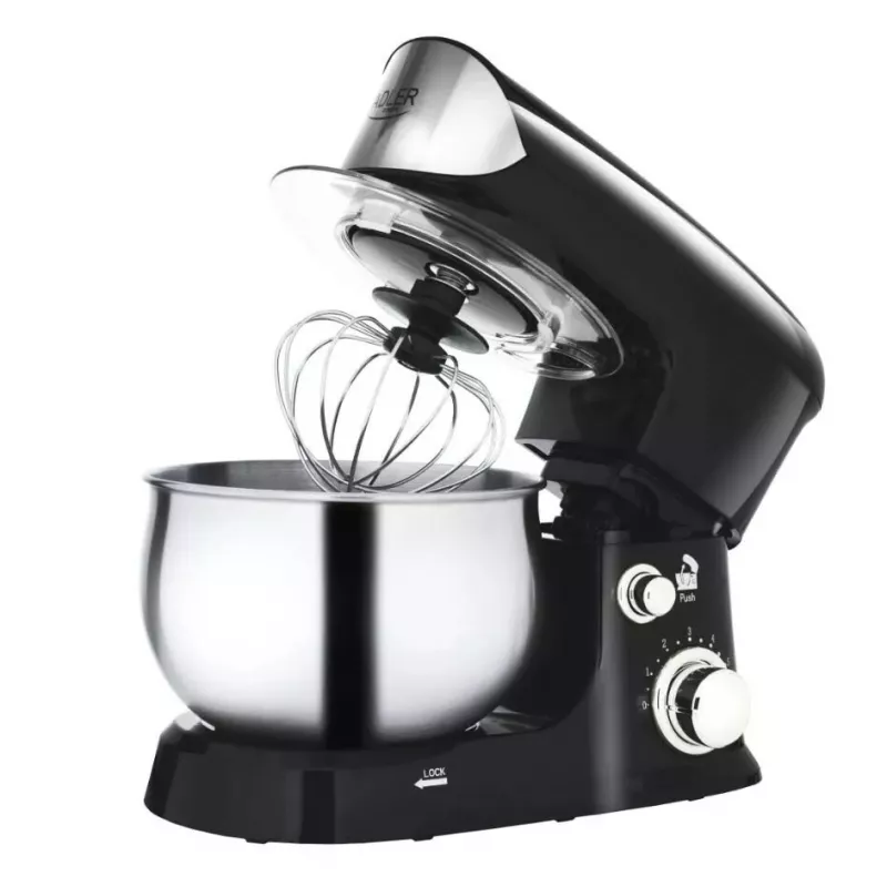 Robot de cozinha Adler AD 4226b — 700 W (máx. 1200 W), tigela de aço inoxidável 3 L, 6 velocidades, movimento planetário