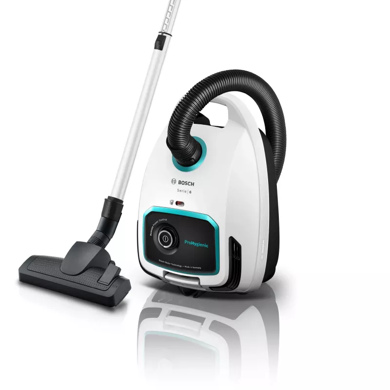 Bosch Serie 6 BGL6HYG1 ProHygienic aspirador de trenó, a seco, 600 W, com saco, 4 l, branco