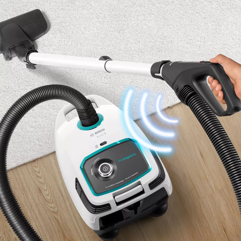 Bosch Serie 6 BGL6HYG1 ProHygienic aspirador de trenó, a seco, 600 W, com saco, 4 l, branco