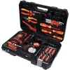 Conjunto de ferramentas de mecânico Yato YT-39009 — conjunto de 68 peças, encaixe 1/4 polegadas, mala preta