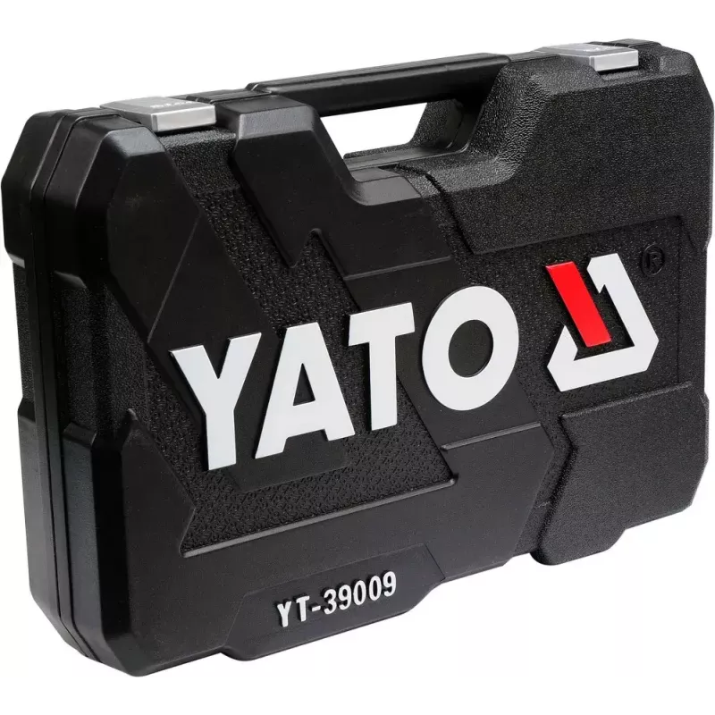 Conjunto de ferramentas de mecânico Yato YT-39009 — conjunto de 68 peças, encaixe 1/4 polegadas, mala preta