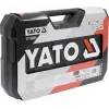 Conjunto de ferramentas de mecânico Yato YT-39009 — conjunto de 68 peças, encaixe 1/4 polegadas, mala preta