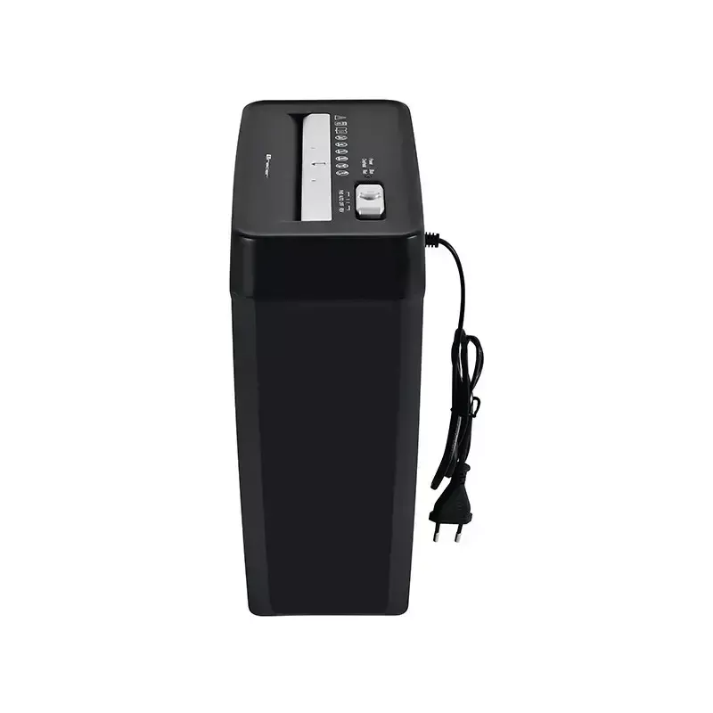 Destruidora de documentos TRACER Edge10L corte cruzado, capacidade de 10 folhas, corte de 6 mm, depósito de 10 L, preta