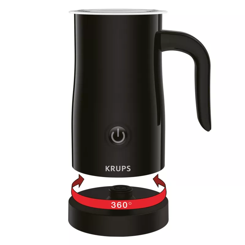 Krups XL1008 Batedor/aquecedor de leite automático, preto