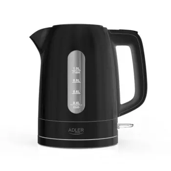 Chaleira elétrica Adler AD 1380B — 1,7 L, até 2200 W, preto, base 360°