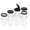 Batedeira de mesa Adler AD 4084 conjunto Smoothie — 500 W (máx. 1200 W), jarro de vidro 0,7 l, recipiente removível, preto