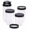 Batedeira de mesa Adler AD 4084 conjunto Smoothie — 500 W (máx. 1200 W), jarro de vidro 0,7 l, recipiente removível, preto