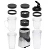 Batedeira de mesa Adler AD 4084 conjunto Smoothie — 500 W (máx. 1200 W), jarro de vidro 0,7 l, recipiente removível, preto