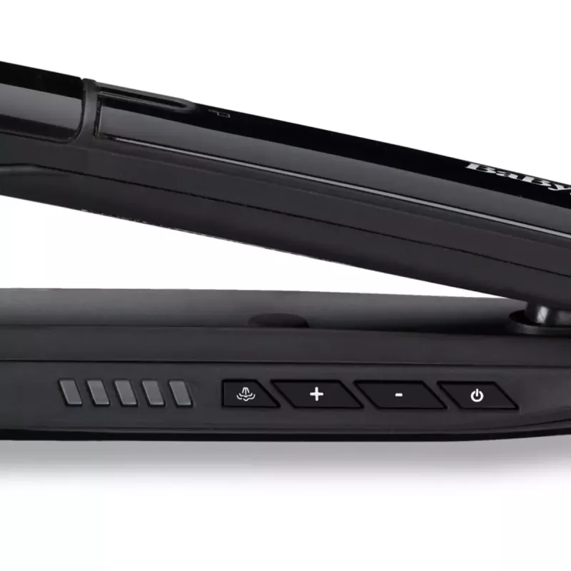Alisador de cabelo BaByliss ST496E Steam Mist Styler, preto/prateado, cabo de 2,5 m