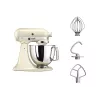 Batedeira KITCHENAID 5KSM125EAC — 300 W, tigela de 4,8 L, 10 velocidades, creme