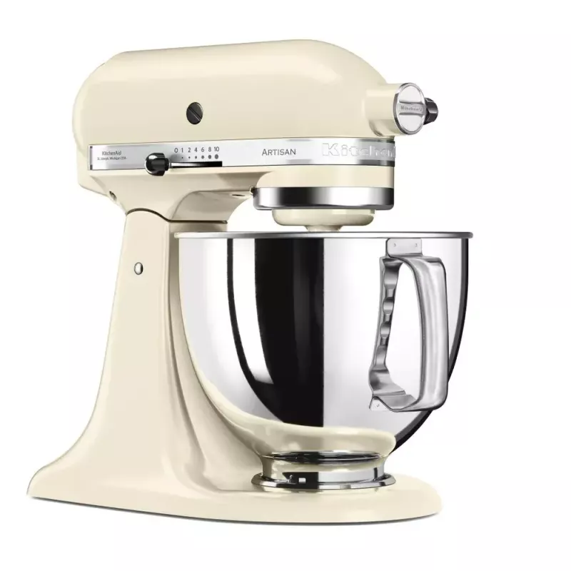 Batedeira KITCHENAID 5KSM125EAC — 300 W, tigela de 4,8 L, 10 velocidades, creme