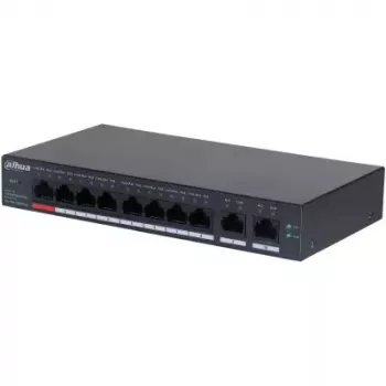 Dahua Technology DH-CS4010-8ET-110 comutador de rede gerido L2 Fast Ethernet (10/100) Power over Ethernet (PoE) preto