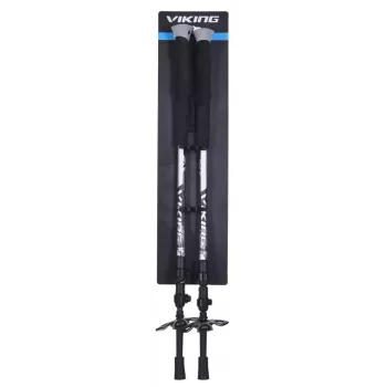 Bastões de trekking Viking Vario Tour – comprimento ajustável 135 cm, 16 mm, punhos EVA, 486 g (par)